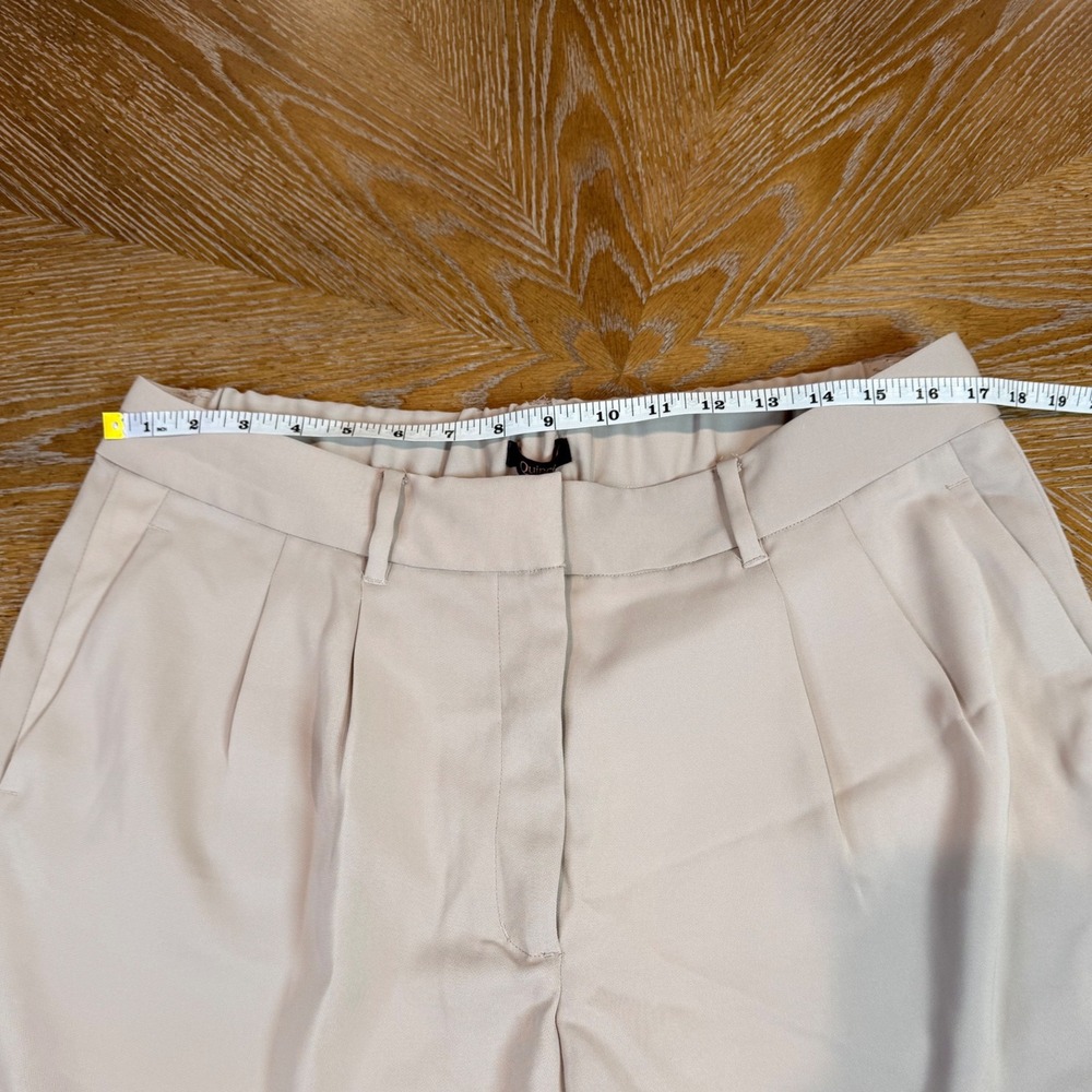 Quince NWT Crepe Pleated Wide Leg Pants Morel Gray Size 16 - Picture 8 of 10